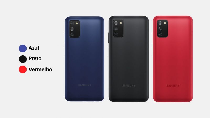 Cores Samsung Galaxy A03s