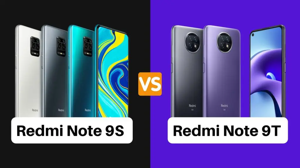 comparativo redmi note 9s vs 9t